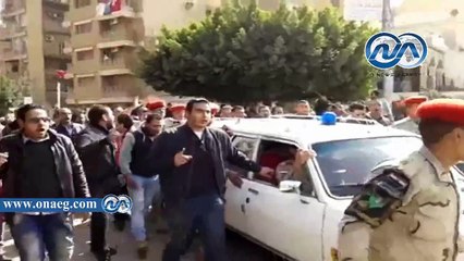 المئات يودعون الشهيد مجند "إبراهيم أحمد" إلى مثواه الأخير ببنها