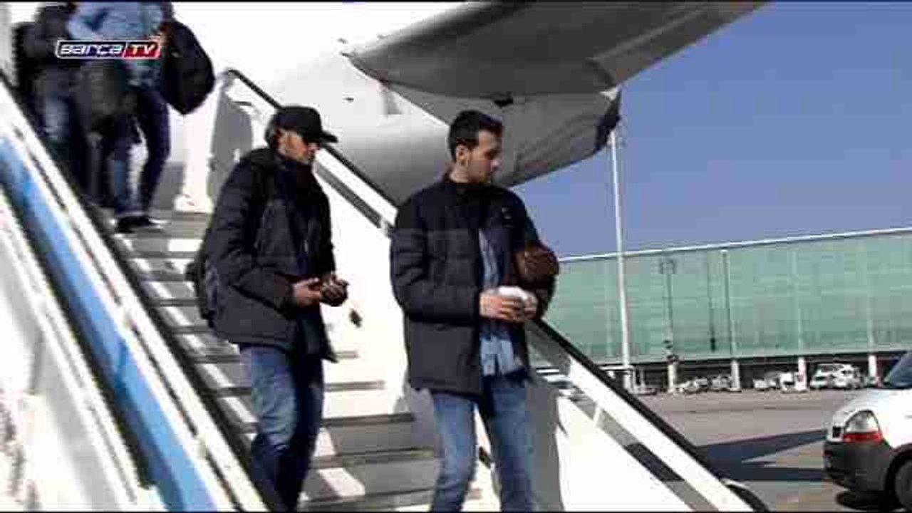 Barcelona train directly after arriving from Bilbao