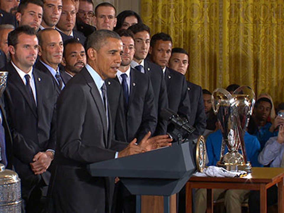 Obama honors championship Los Angeles teams
