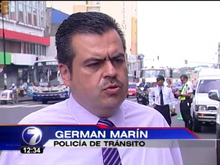 Policía de Tránsito realiza más de 15 partes por transporte público ilegal