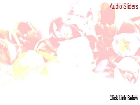 Audio Sliders Crack [audio sliders windows 7 2015]