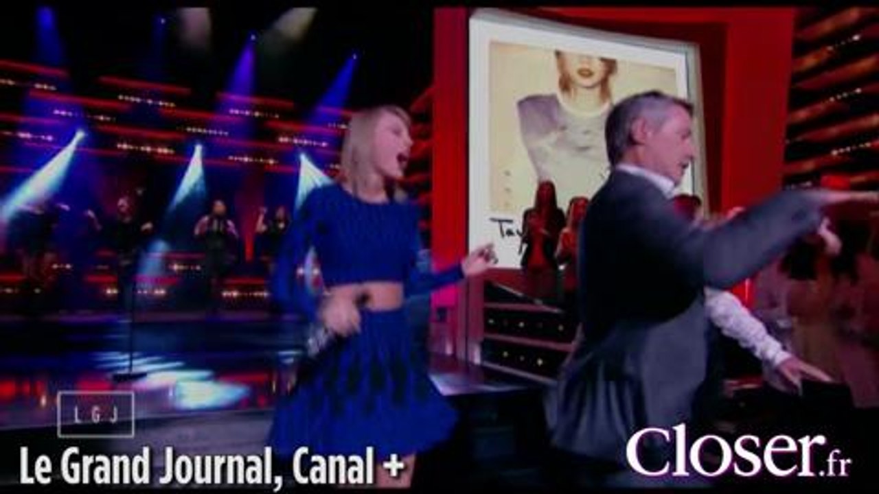 Antoine de Caunes et Taylor Swift dansent sur le plateau du Grand Journal