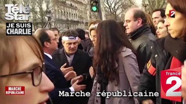 Marche républicaine - François Hollande rencontre Patrick Pelloux - Dimanche 12 janvier 2015
