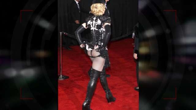 Madonna Flashes Her Rear On Red Carpet