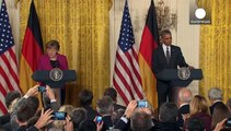 Keine Entscheidung über Waffen für die Ukraine: Merkel und Obama setzen weiter auf Diplomatie