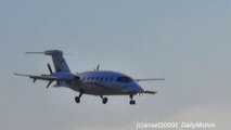 Piaggio P-180 Avanti at London City Airport. Landing and Takeoff. VQ-BHO. Plane Spottting