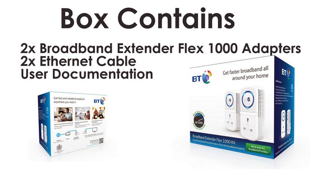 BT 1000Mbps Broadband Extender Flex Kit