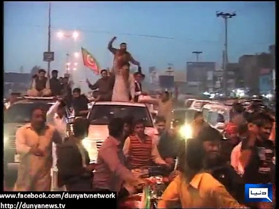 Display of heavy weapon in PTI rally in Gujranwala
