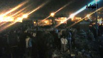 إصابة 15 في انقلاب عربة قطار بعد خروجها عن القضبان بالمنيا