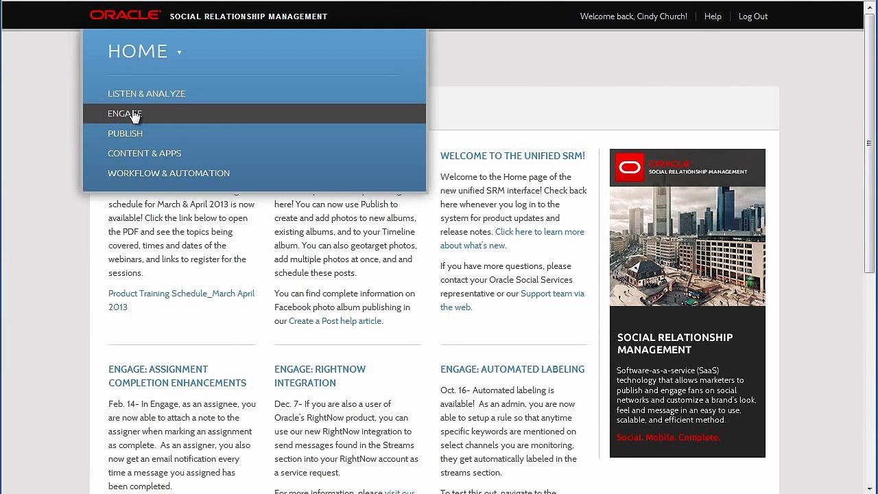 Managing Social Messages on Owned Social Properties with the Oracle Social Engage Tool