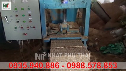 Máy Ép Khối Mùn Cưa, Ép Khối Dăm Bào