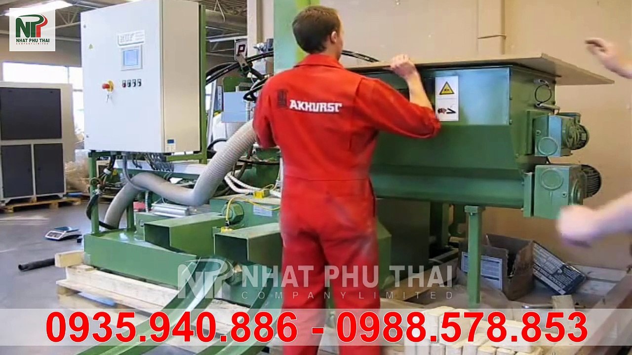 Máy Ép Khối Mùn Cưa Thế Hệ Mới 2015