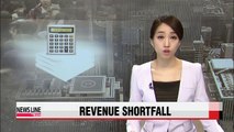 Korea's tax revenue falls short of forecast for third straight year in 2014