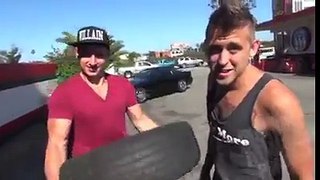 Very Funny Prank Video of Stealing Car Tyre