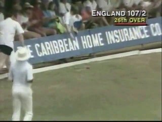 Allan Lamb, classical cover drives, bang 4 runs, bang 4 runs