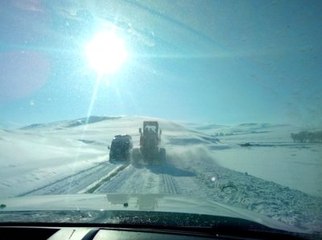 Erzurum'da Kar ve Tipi Hayatı Felç Etti