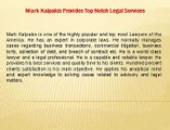 The Mark Kalpakis is an Expert in Contracts and Company law