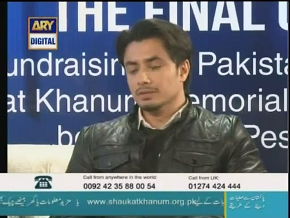 Ali Zafar in 1 Billion Challenge Telethon (THE FINAL CALL)