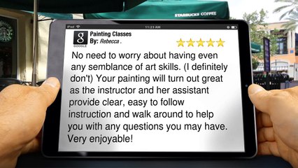 Painting Classes Mansfield Outstanding 5 Star Review by Rebecca .