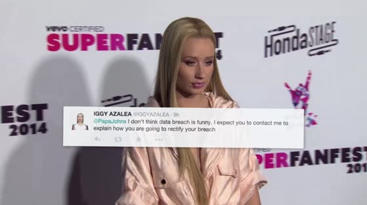 Papa John's Pizza gibt die Telefonnummer von Iggy Azalea weiter