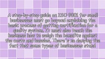 ISO 9001 For Small Businesses Certification Guide