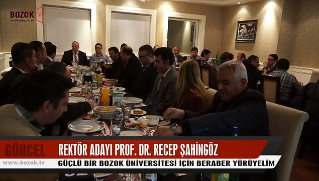 PROF. DR. RECEP ŞAHİNGÖZ REKTÖR ADAYLIĞINI AÇIKLADI