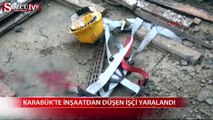 Karabük'te inşaattan düşen işçi yaralandı