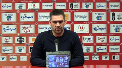 Conférence de presse J,GOURVENNEC avant Yzeure-EAG