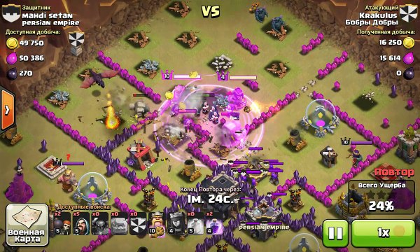 Голем Пекка Маги (GoWiPe) атака на КВ (3 звезды) против сильного ТХ9. GoWiPe (Golem Pekka Wizard) 3-star CW attack against TH9..