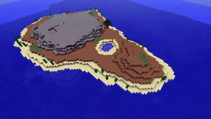 1 Minecraft Timelapse Volcanic Island