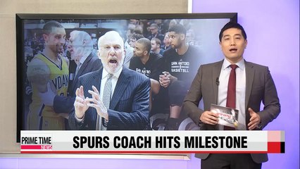 Spurs' Gregg Popovich earns 1,000th win as coach