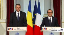Déclaration conjointe avec le président de la Roumanie, Klaus Werner Iohannis