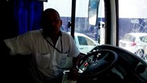 Irritado com a demora, passageiro depreda ônibus em Vila Velha