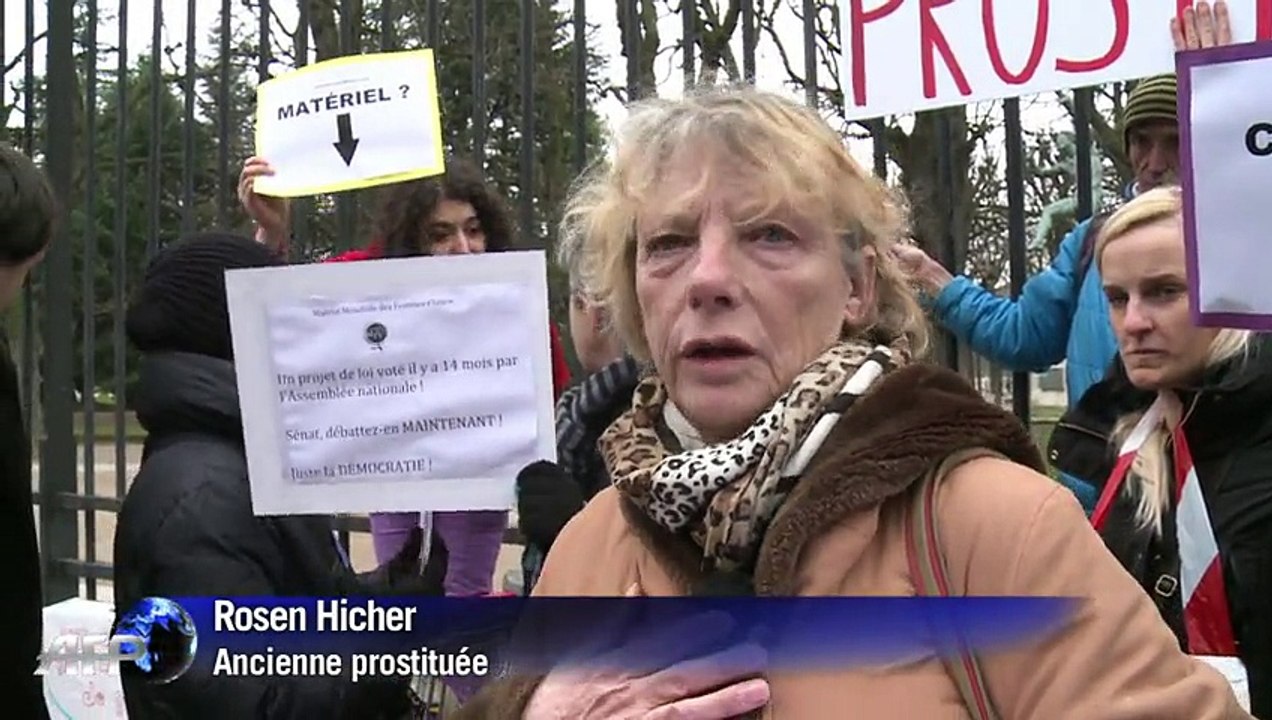 Action avec Rosen pour l'abolition de la prostitution devant le Sénat !