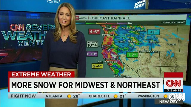 Train plows through heavy snow