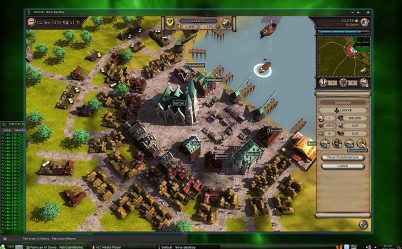 Arch Linux : Patrizier 4 Demo [wine]