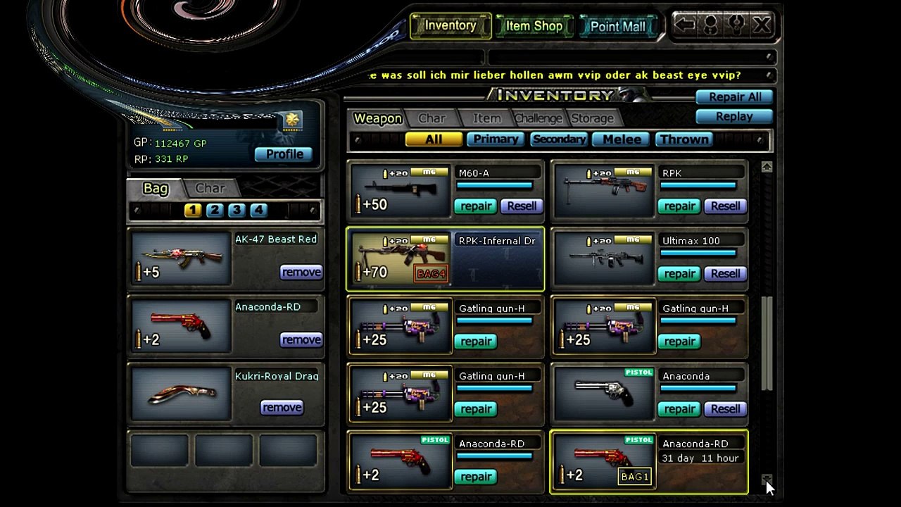 Buy Sell Accounts - Crossfire [EU] Account Verkauf_for sale MAJOR!! 3 VVIP Weapons!(1)
