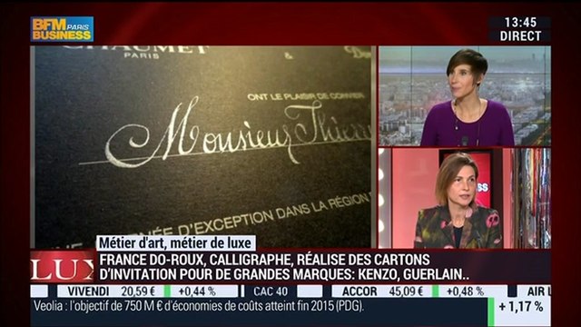Métiers d'art, Métiers de luxe: calligraphe professionnelle, France-Do Roux – 10/02