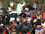 MQM holds rally in Karachi to express solidarity with Altaf Hussain-Geo Reports-10 Feb 2015