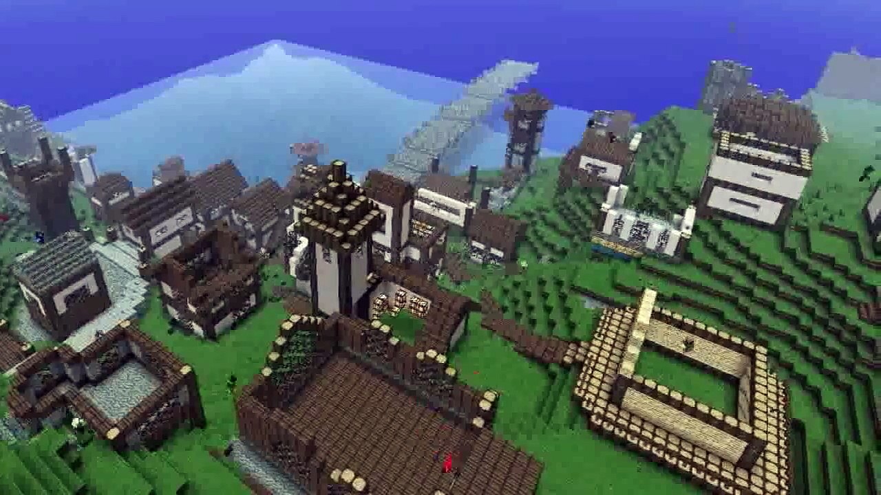 Minecraft Timelapse   Lakeside City