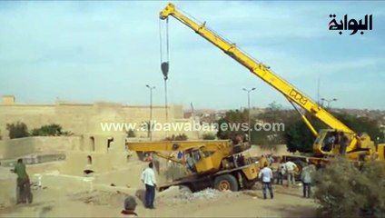 محاولات إنقاذ قبة أثرية في أسوان