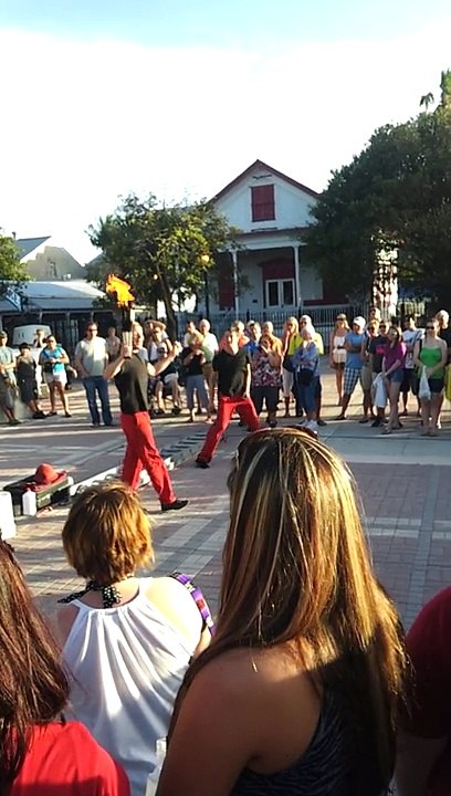 Mallory Square  flame juggle