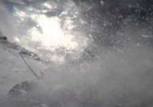 Snowboard and Skier in Dramatic Collision on the Slopes