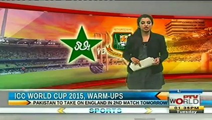 Pak Vs Eng W C 2015 Warm Up Match February 10, 2015