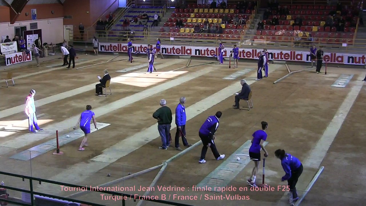 Record d'Europe pour Barbara Barthet et Mélanie Fabry en tir rapide en double, tournoi international Jean Védrine, Sport Boules, Saint-Vulbas 2015