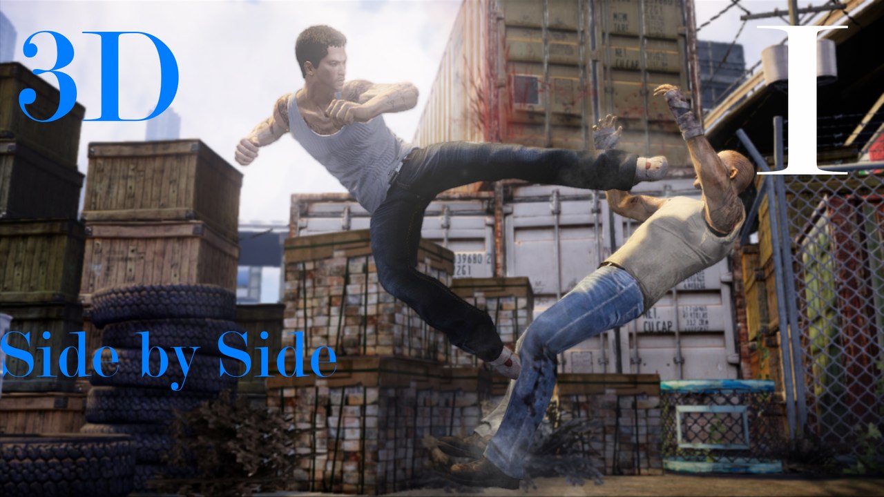 3D Fights  Martial Arts Club I (Sleeping Dogs) (3D for PC 3D phones 3D TVs Crossed Eyes)