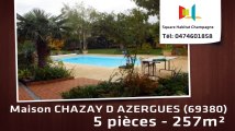 A vendre - Maison/villa - CHAZAY D AZERGUES (69380) - 5 pièces - 257m²