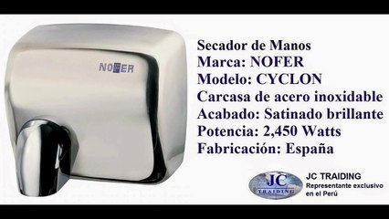 Secador de manos Nofer en el Perù