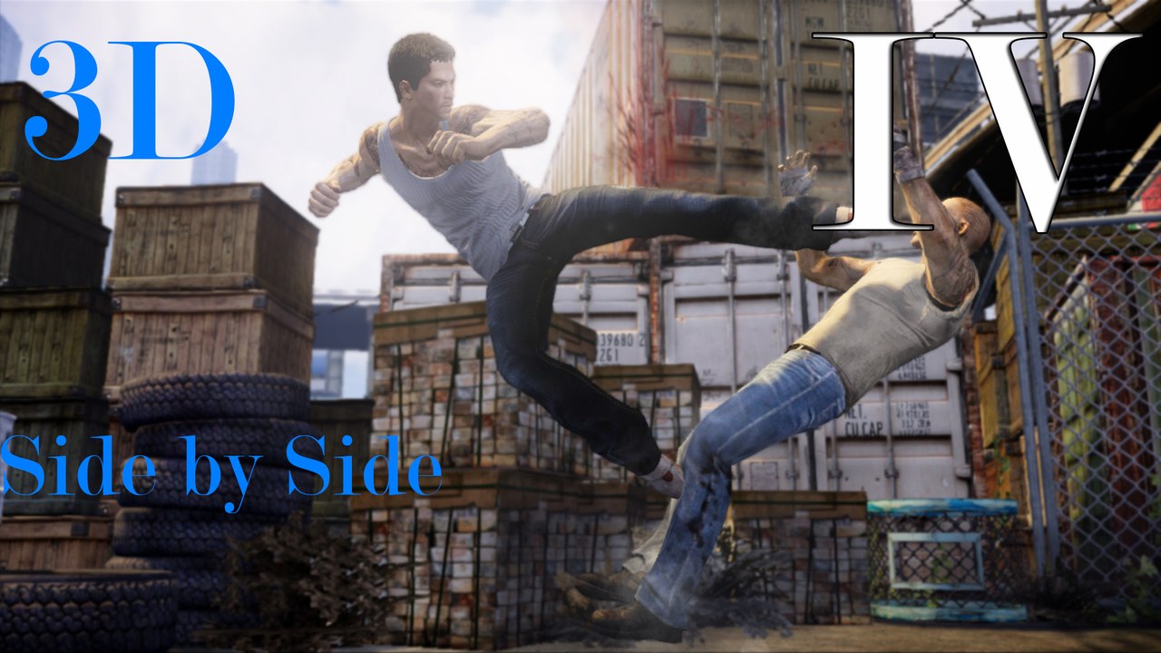 3D Fights  Martial Arts Club IV (Sleeping Dogs) (3D for PC 3D phones 3D TVs Crossed Eyes)