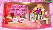 Valentine's Day Games ► Barbie`s Valentine`s Patchwork Dress game for kids
